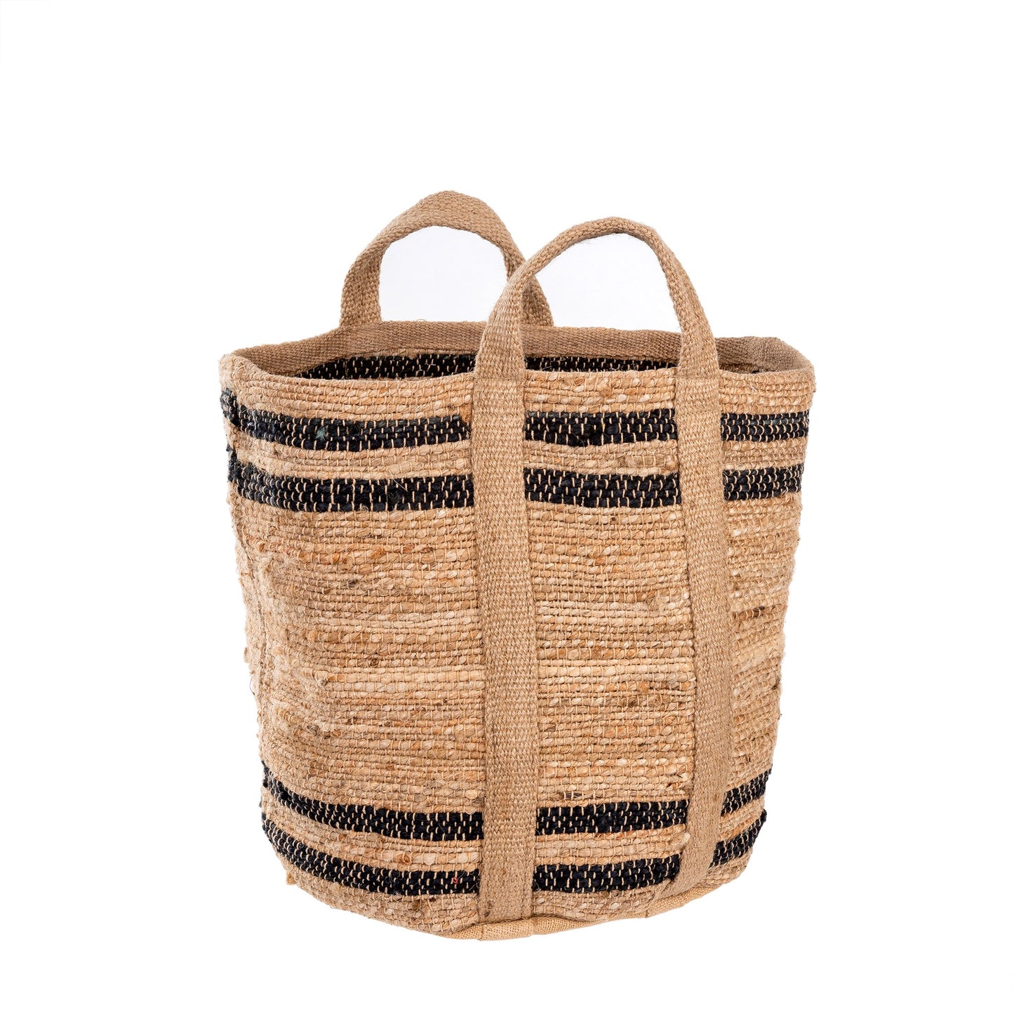 Coastal Stripe Basket - Black