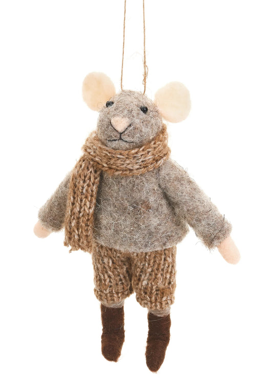 Wool Ornament - Mr Mouse