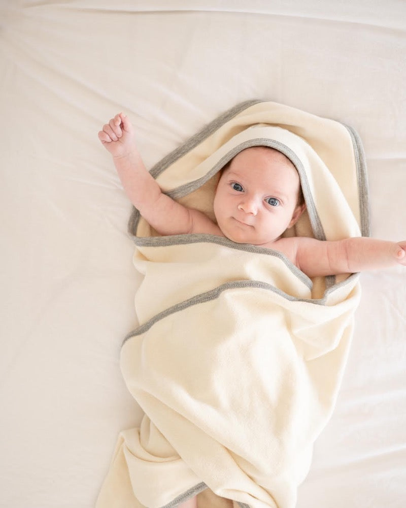 Hooded Towel - Heather Grey