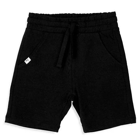 Cotton Terry Shorts - Black
