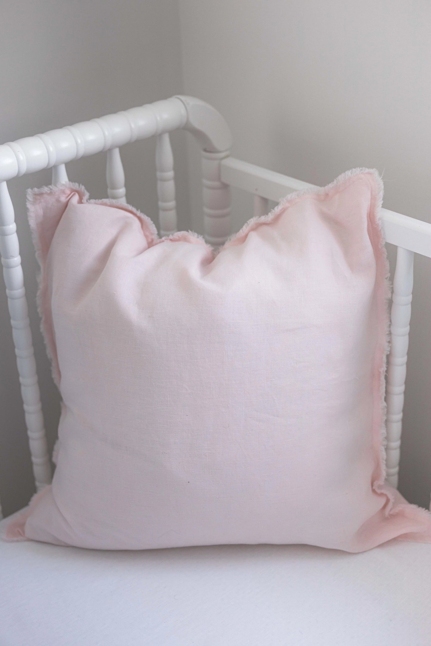 Linen Decorative Pillow - Blush