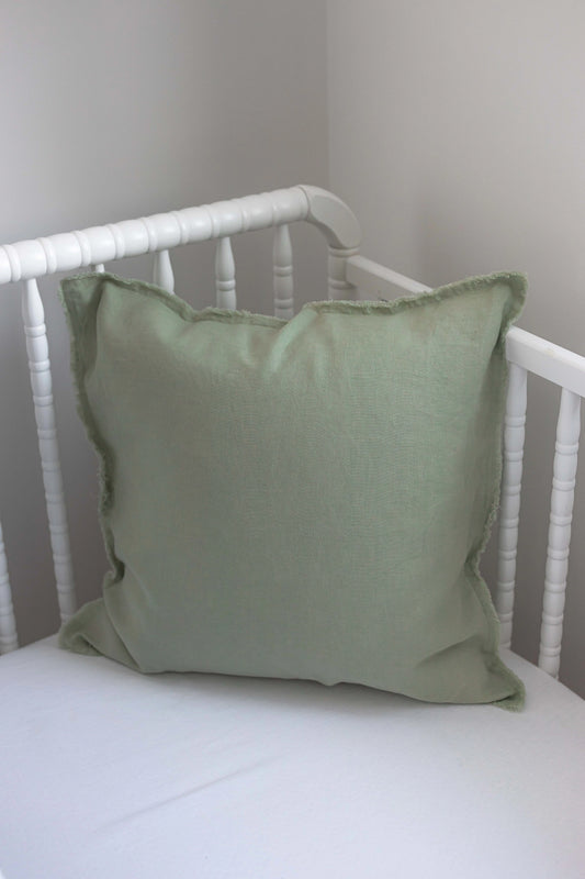Linen Decorative Pillow - Sage