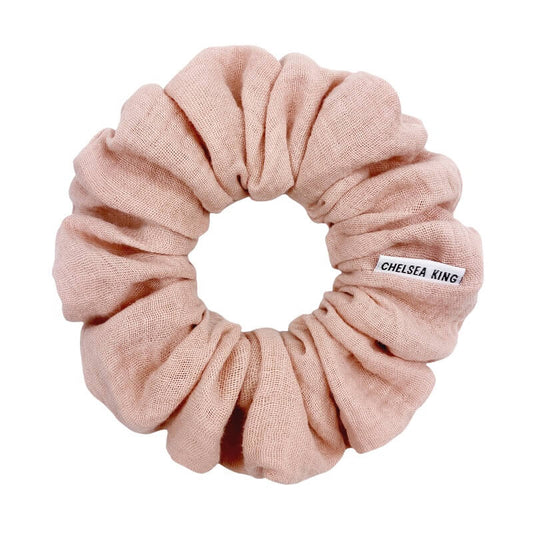Scrunchie -Muslin Shell Pink