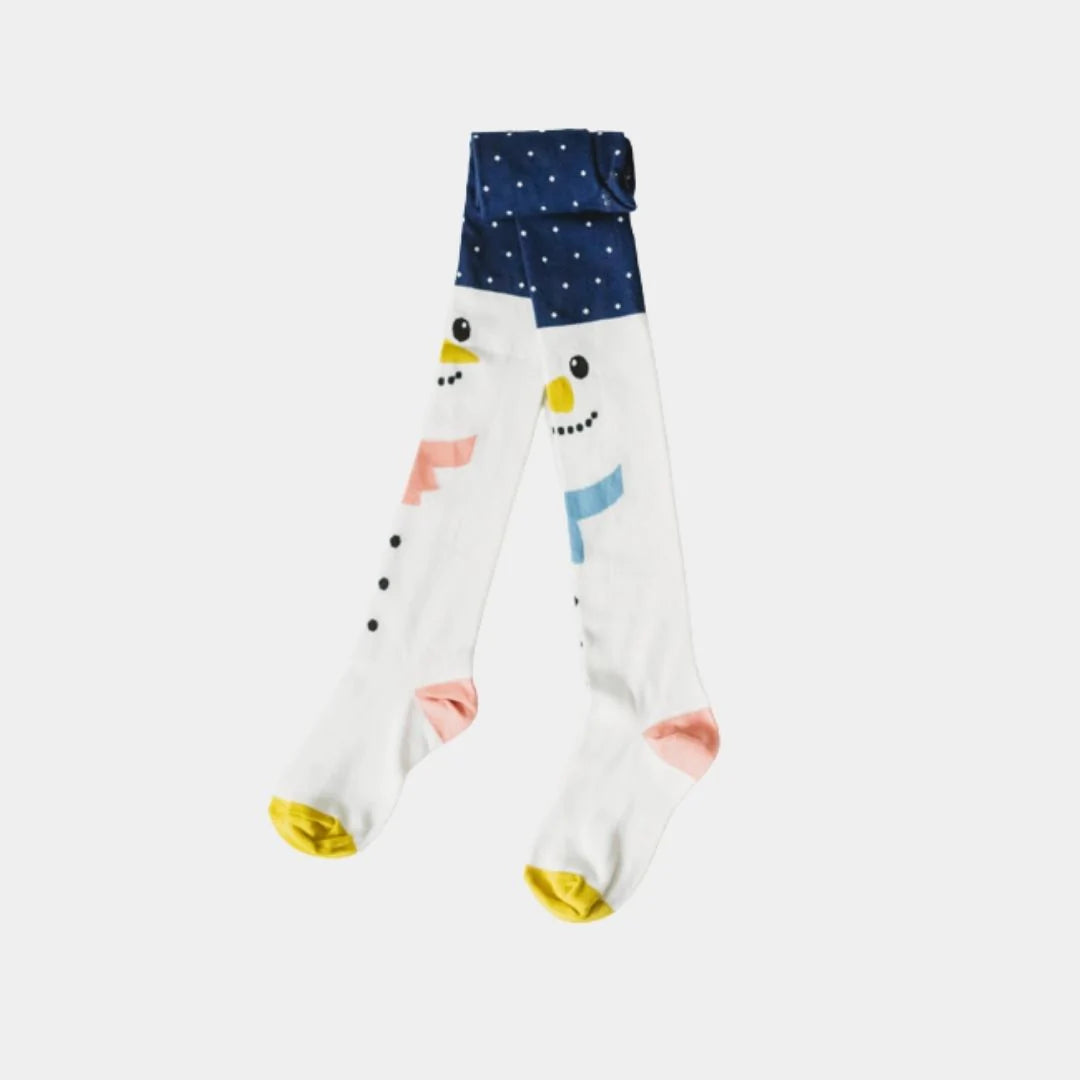 Cotton Tights - Snowman