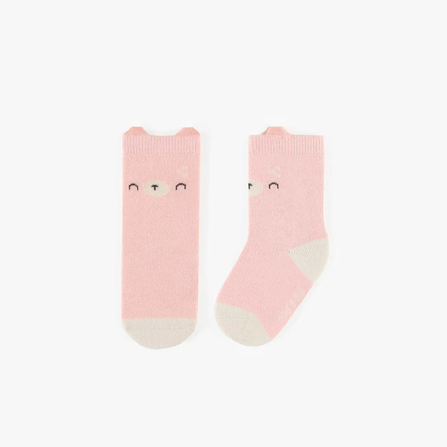 Stretchy Cotton Socks - Pink