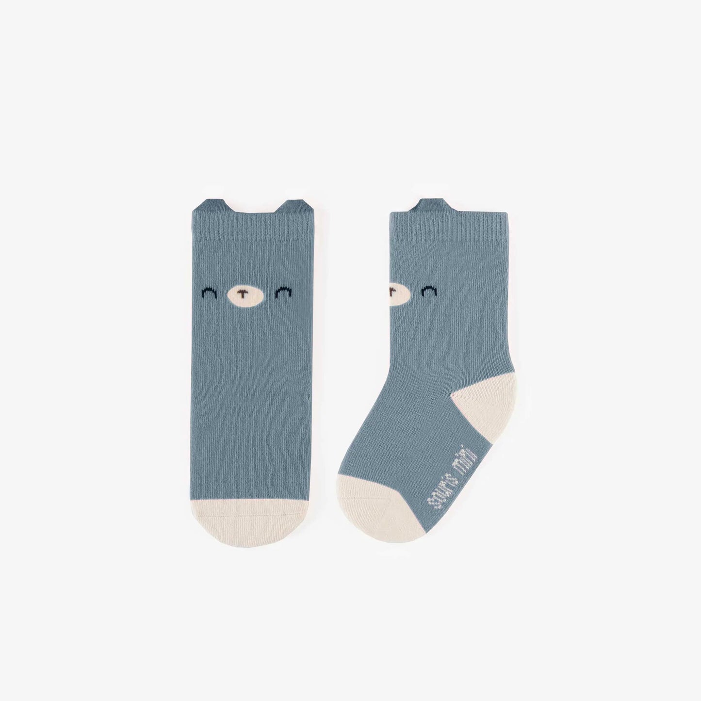 Stretchy Cotton Socks - Blue