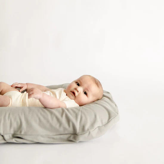 Organic Infant Lounger Cover - Stone