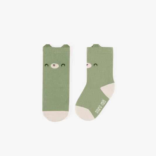 Stretchy Cotton Socks - Green