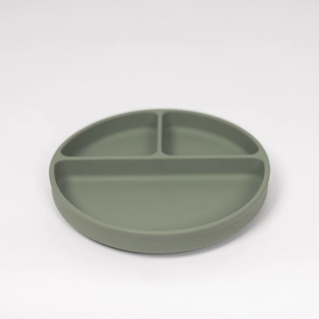 Silicone Suction Plate - Sage