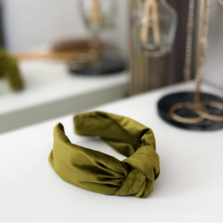 Top Knot Headband - 70s Green