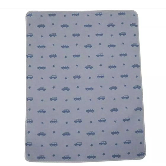 Cotton Blanket - Tiny Cars (Blue)
