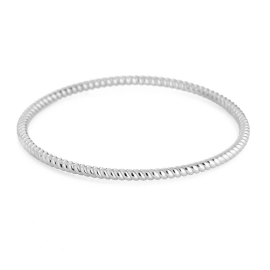 Twisted Bangle - Sterling Silver