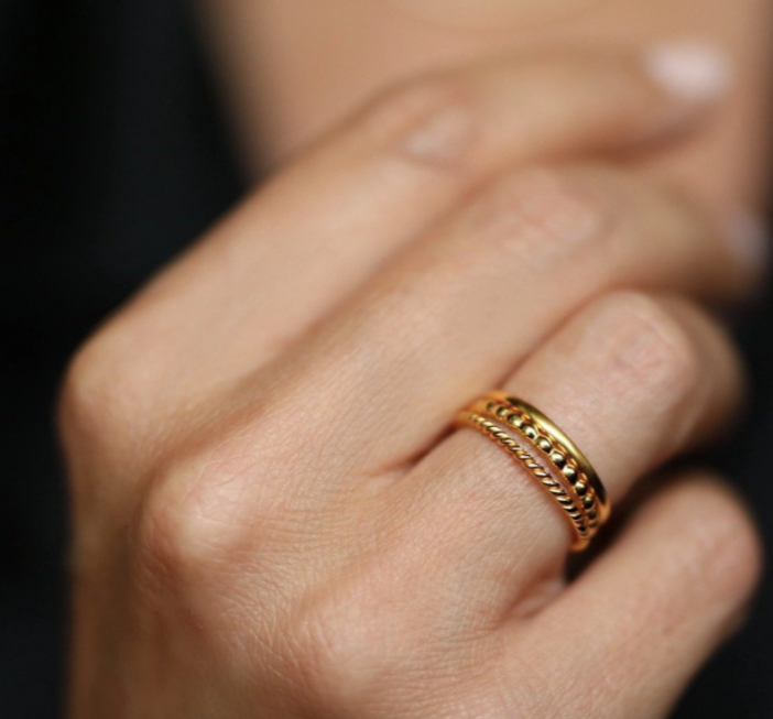 Classic Stacking Ring - 14k Gold Vermeil