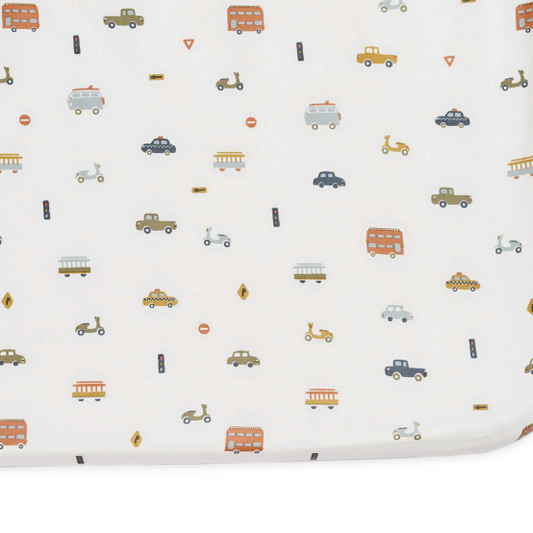 Fitted Crib Sheet - Rush Hour