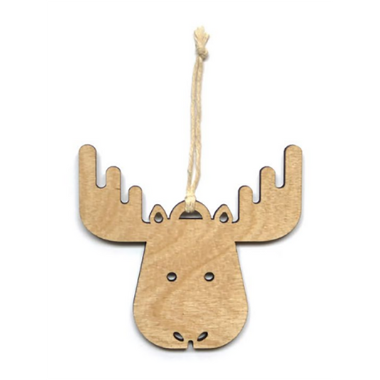 Wooden Ornament - Moose