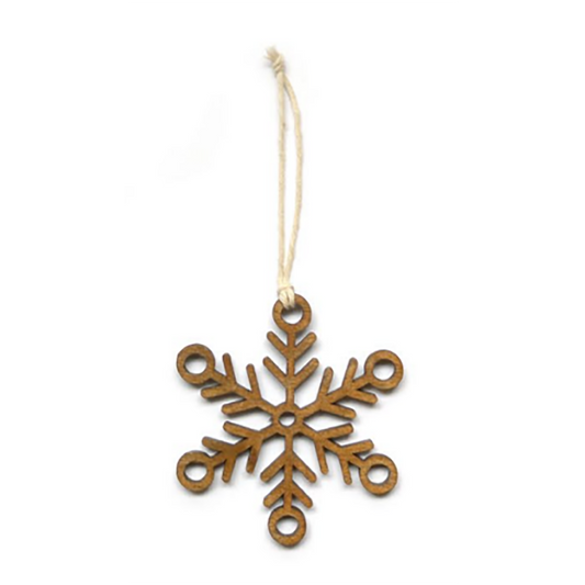 Wooden Ornament - Snowflake