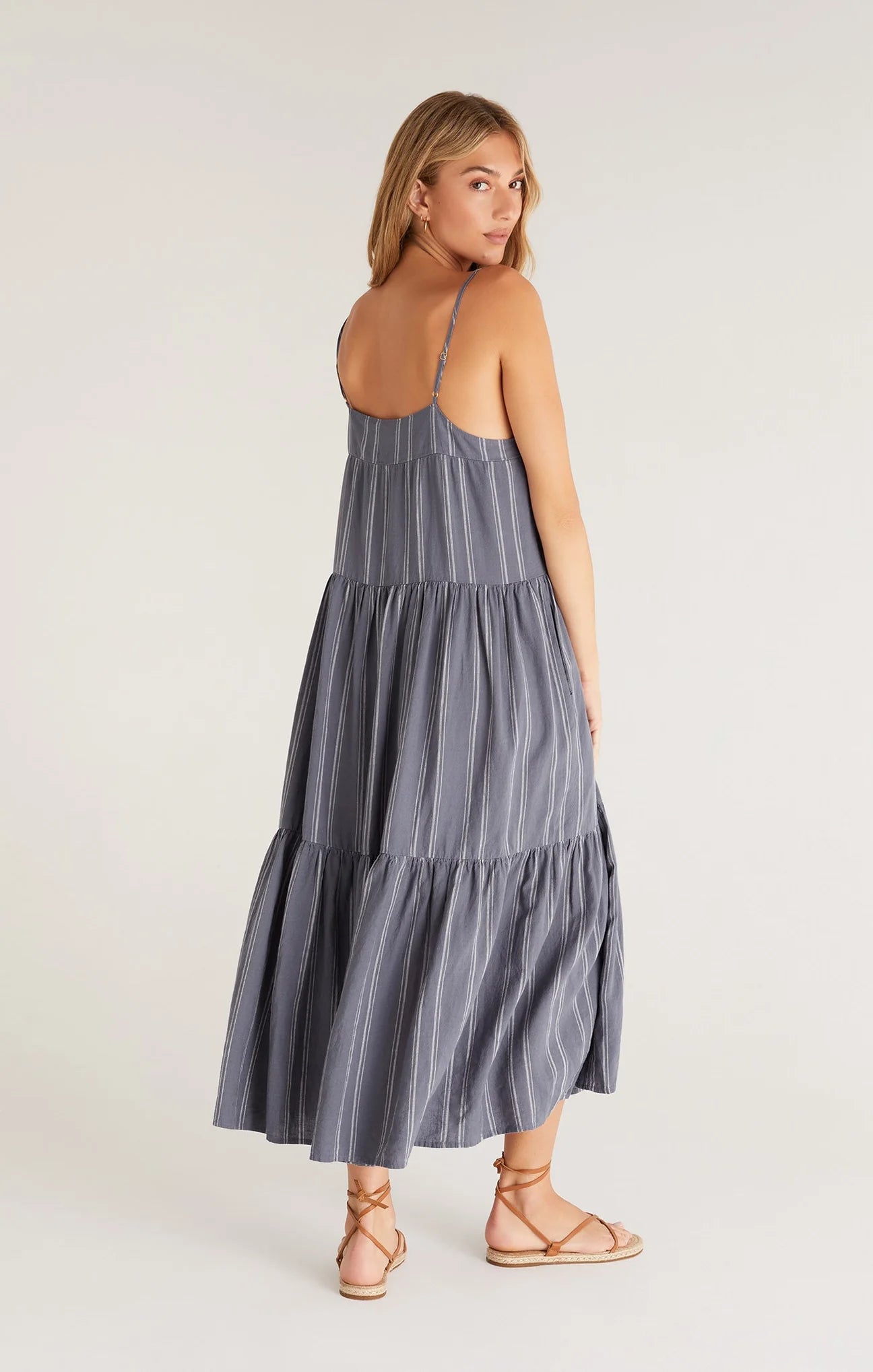 Waverly Striped Maxi Dress - Worn Indigo