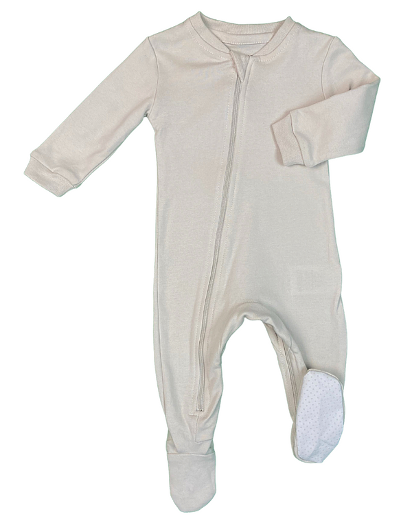 Organic Cotton Sleeper - Baby Grey