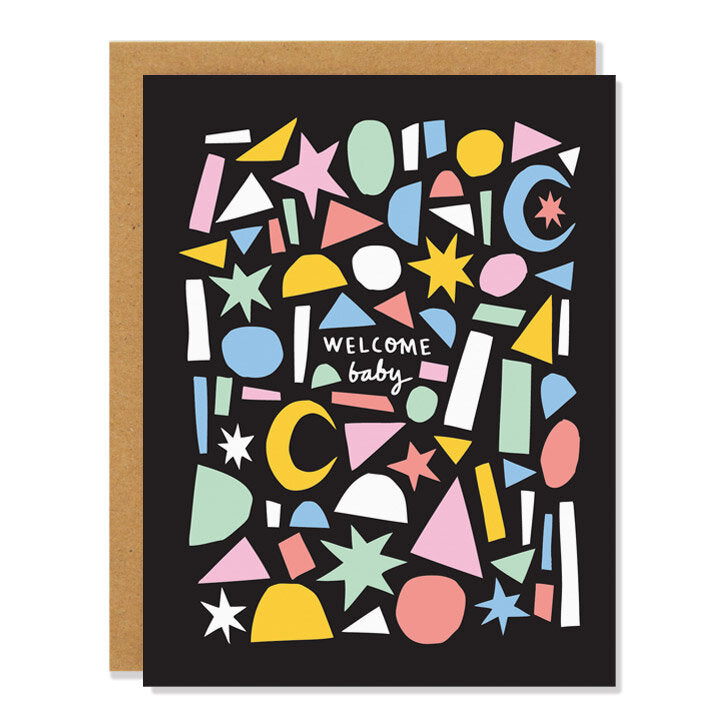 Colourful Card - Welcome Baby