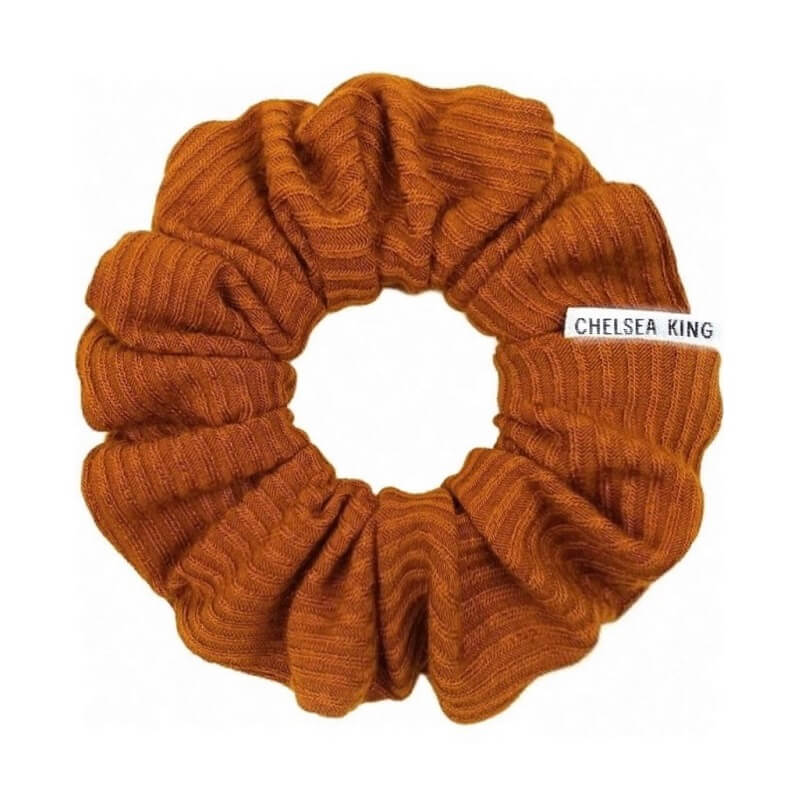 Scrunchie - French Ribbed Caramel