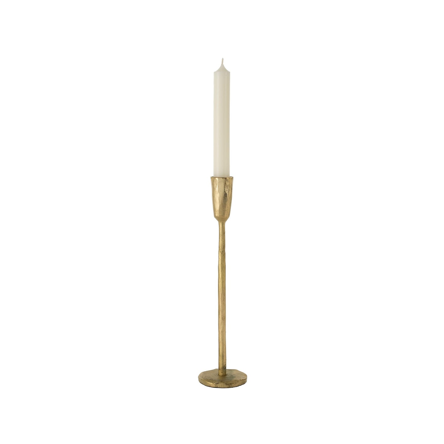 Luna Forged Candlestick - Gold