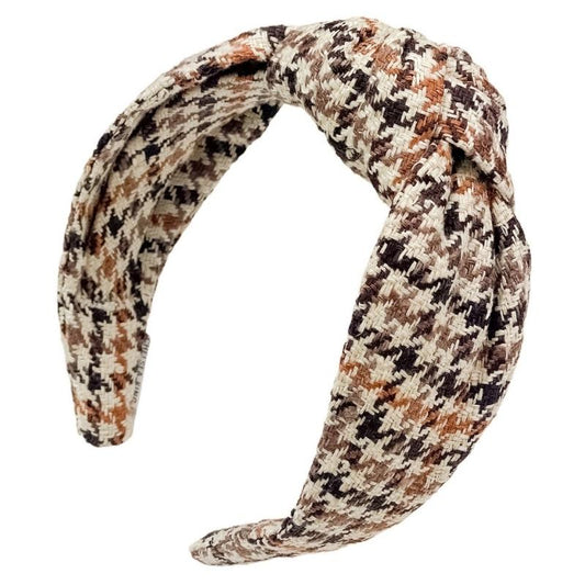 Knotted Headband - Soho Silk Tweed