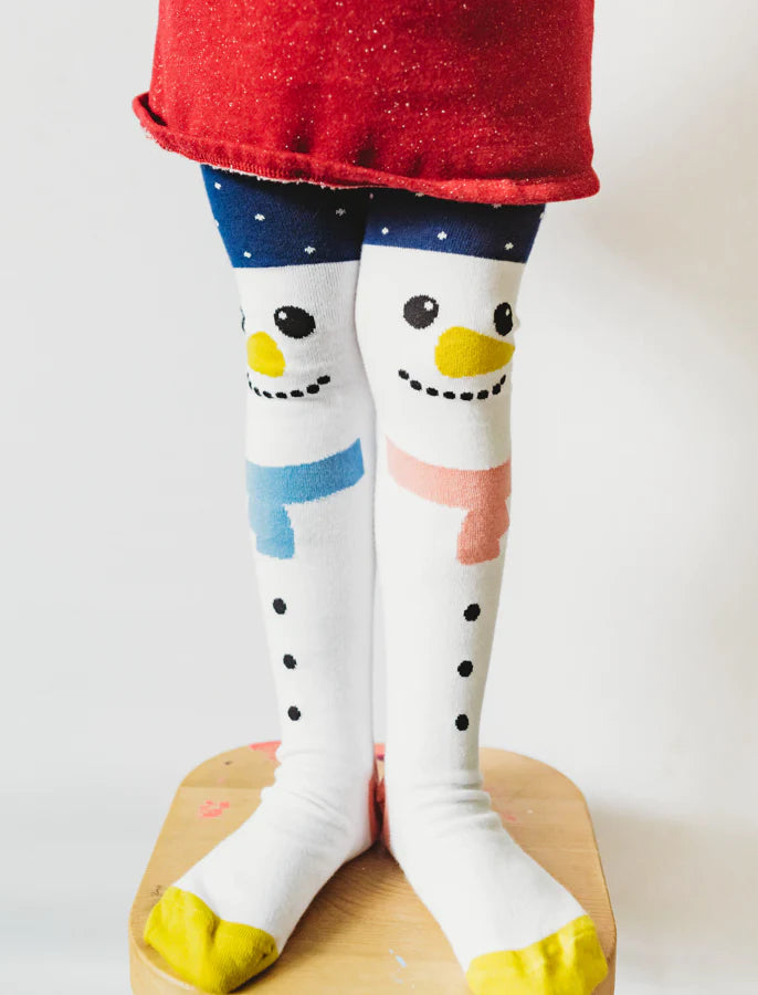 Cotton Tights - Snowman